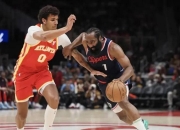 哈登险胜步行者，连续三场30+关键表现点燃全场！